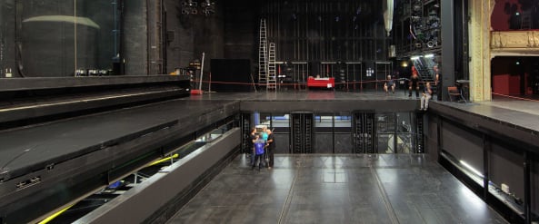 Gezeigt wird hier die Montage in der Untermaschinerie